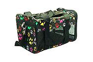 Paw print dog travel bag