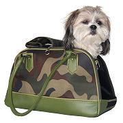 Camouflage Dog Carrier Bag - army green