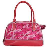 Camouflage Dog Carrier Bag - pink