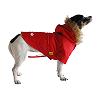 Red detective dog coat side view