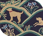 Sofa cover for dog tapestry blue