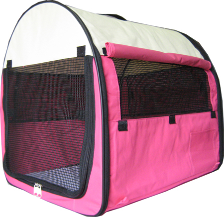 Medium dog crate/tent hot pink