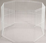 White exercise pen 18 inches wide